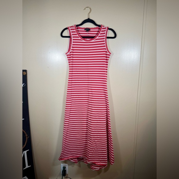 J Crew Striped High-Low Maxi Dress cotton size Small - Picture 3 of 6